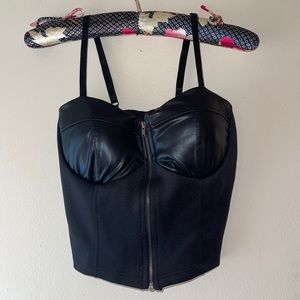 ❤️‍🔥▪️Black Sexy Spaghetti Strap Corset, Size Small ▪️❤️‍🔥